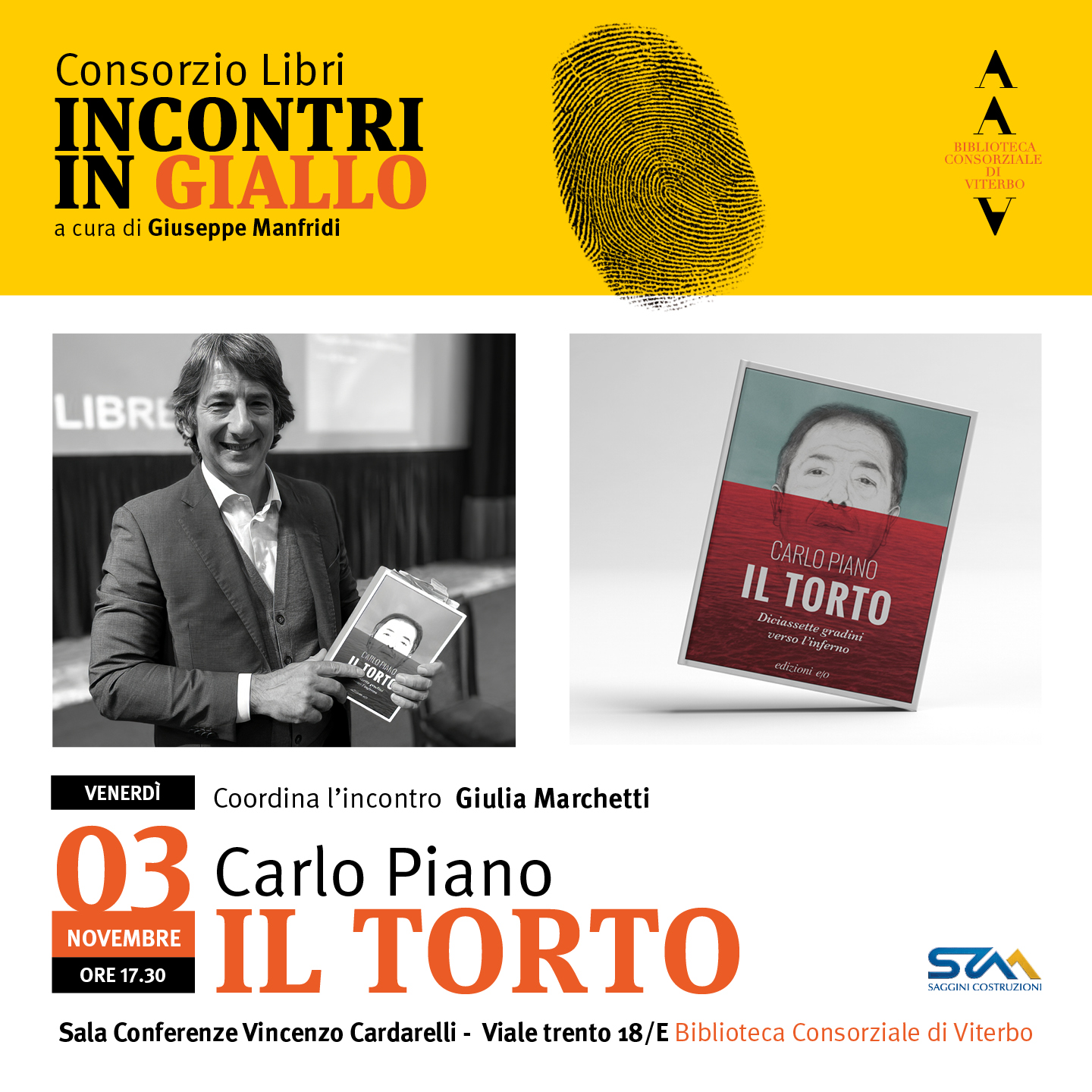 Incontri in giallo. Biblioteca consorziale di Viterbo con Tuscia Art Lab