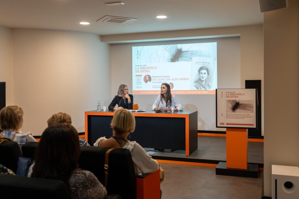 Margherita Caravello “Un caffè con Alda Merini”, Biblioteca Consorziale di Viterbo