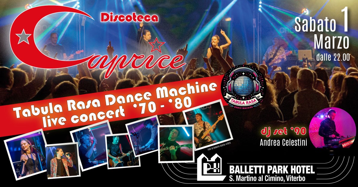 Concerto Live alla discoteca CAPRICE